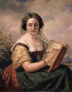 A Portrait of Mlle Rosina, A Jewess, Huntington Daniel